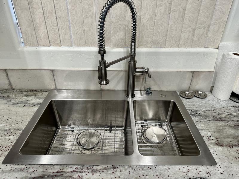 Ruvati 33 x 22 inch Drop-in Topmount Kitchen Sink 16 Gauge