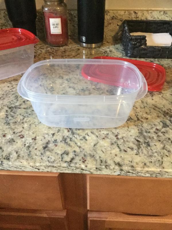Rubbermaid TakeAlongs, 8 Cups, 2 Packs, Red, Plastic Deep Rectangle Food Storage  Containers - Yahoo Shopping