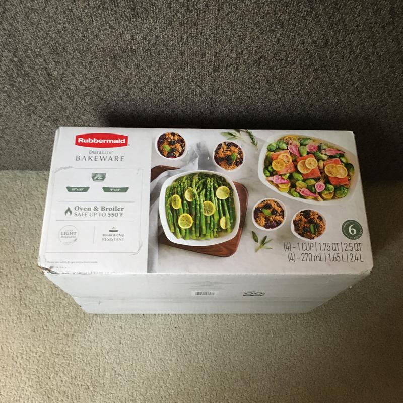 Rubbermaid® DuraLite™ 12Piece Glass Bakeware Set with Lids Customer