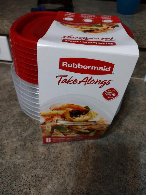 Rubbermaid Takealongs Meal Prep Divided 3.7C 5PK