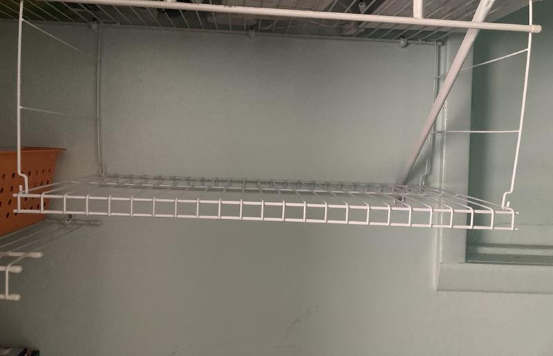 Fully installed -- goes great with other shelving brands.