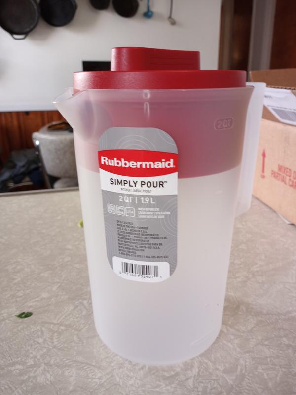  Rubbermaid ''Simply Pour'' One Gallon Pitcher (Blue)