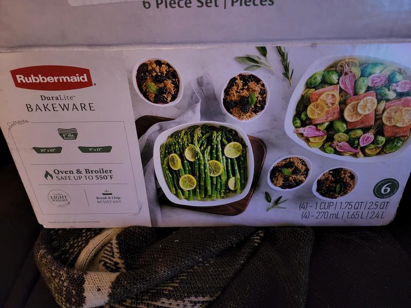 Rubbermaid® DuraLite™ 12Piece Glass Bakeware Set with Lids Customer