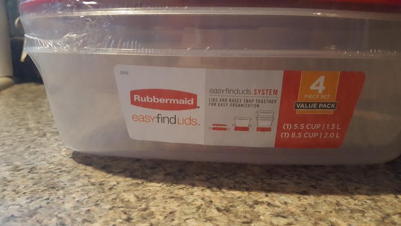 5.5 Cup and 8.5 Cup Easy Find Lids Containers by Rubbermaid at Fleet Farm