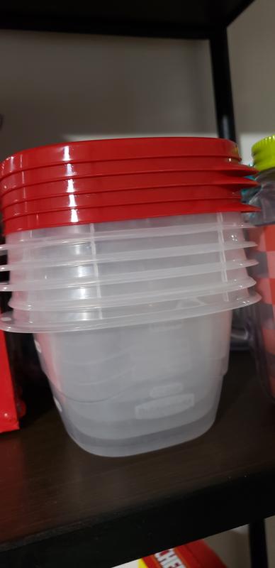 Rubbermaid TakeAlongs 5-Pack 2.1 Cup Mini Deep Squares Food Containers with  Lids