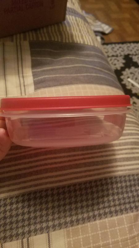 Rubbermaid 2030328 Easy Find Vented Lid Food Storage Container, 3-Cup (4)