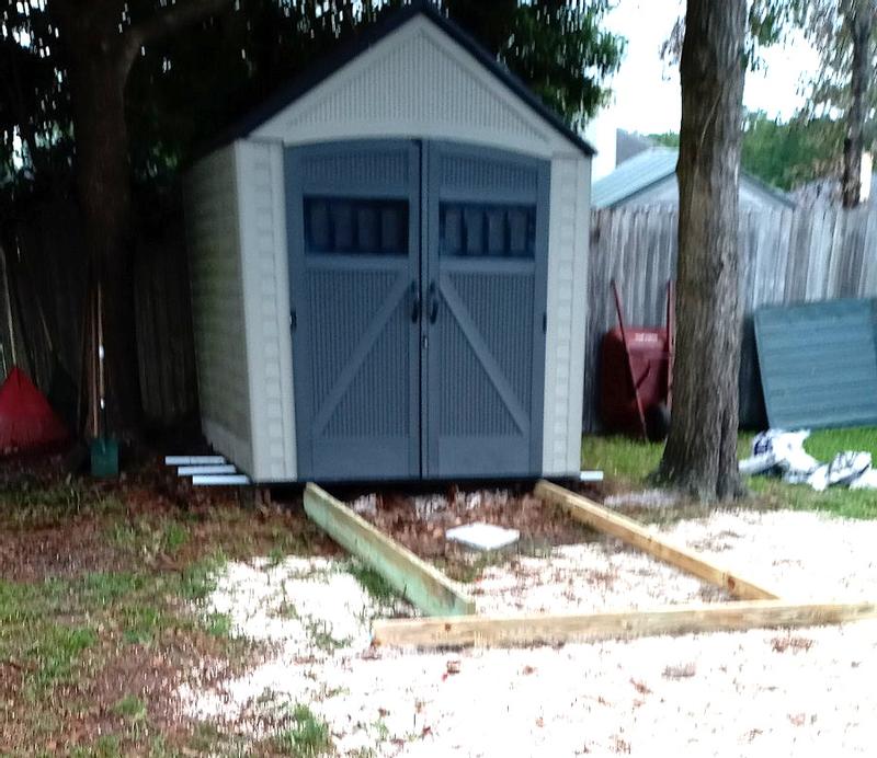 Rolling shed off of rotten platform