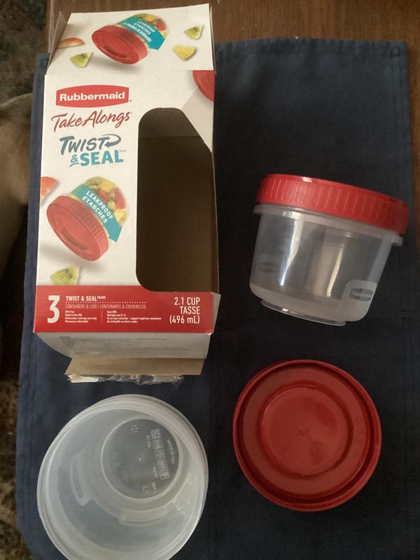 2-Cup TakeAlongs Twist & Seal Containers - 3 Pk. by Rubbermaid at Fleet Farm