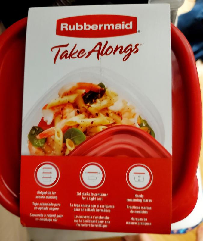 Rubbermaid Takealongs Meal Prep Divided 3.7C 5PK