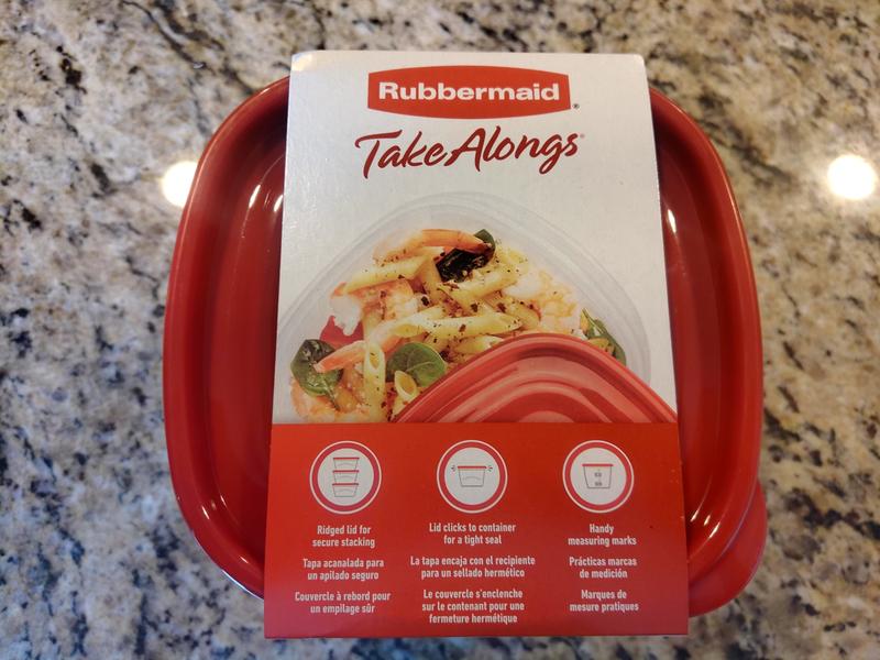 Rubbermaid TakeAlongs 5.2 C. Clear Square Food Storage Container with Lids  (4-Pack) - Thomas Do-it Center