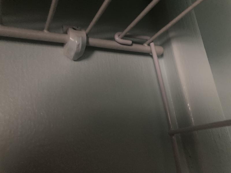 Hardest part is sliding the hook onto the existing shelving...may take an extra set of hands to hook the shelf on.