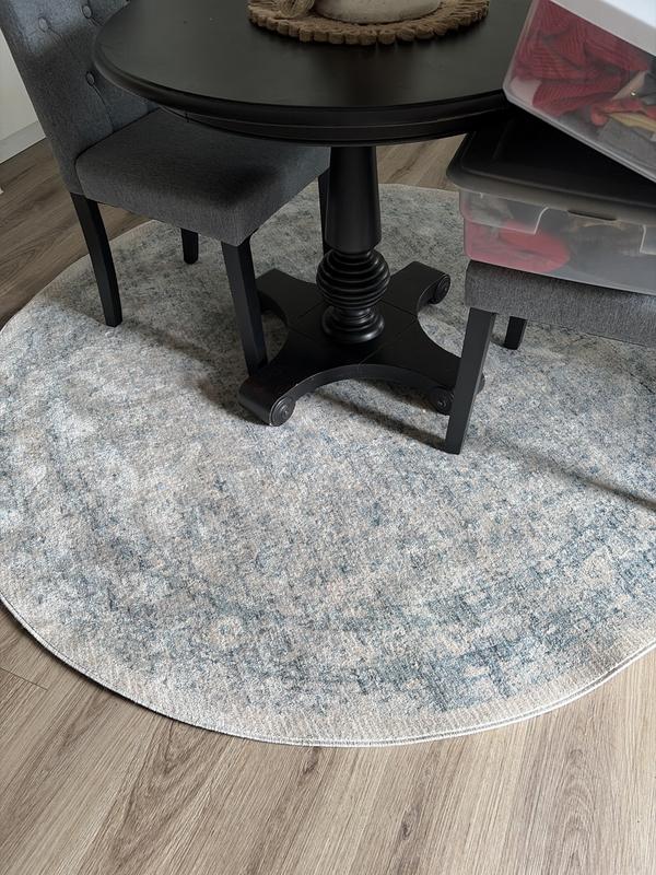 Unique Loom Uni-Luxe Rug Pad 6 X 6 (ft) Round Felt Non-Slip Rug Pad ...