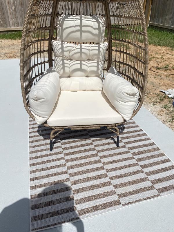 Bayshore Home Outdoor Banded Striped 4' x 6' Area Rug - Macy's