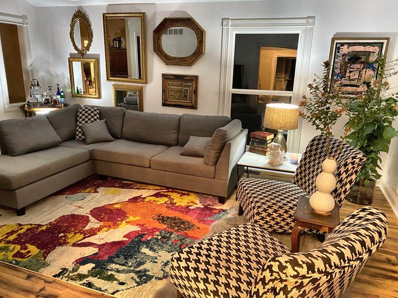 Eclectic living room