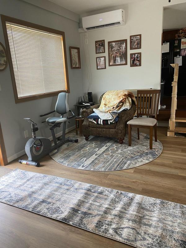 Beginning stages of redecorating my dad's house! The rugs were the first purchase, now to add new couches and window treatments!