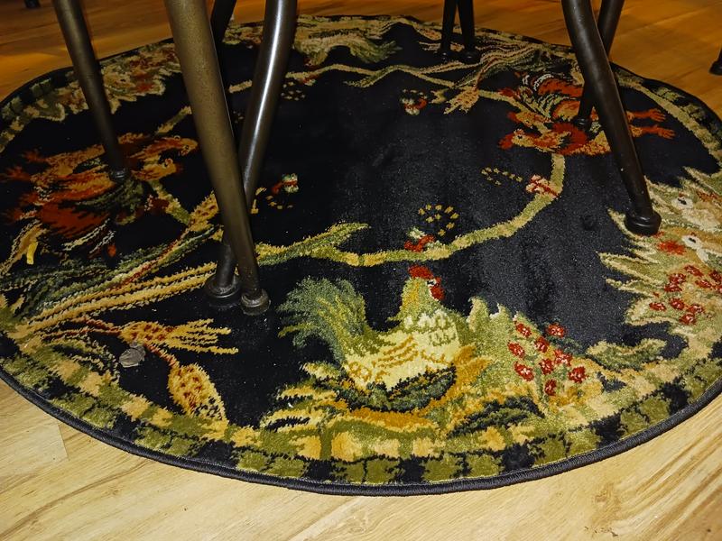 Bayshore Home Roost Roo1 4' x 4' Round Area Rug - Macy's