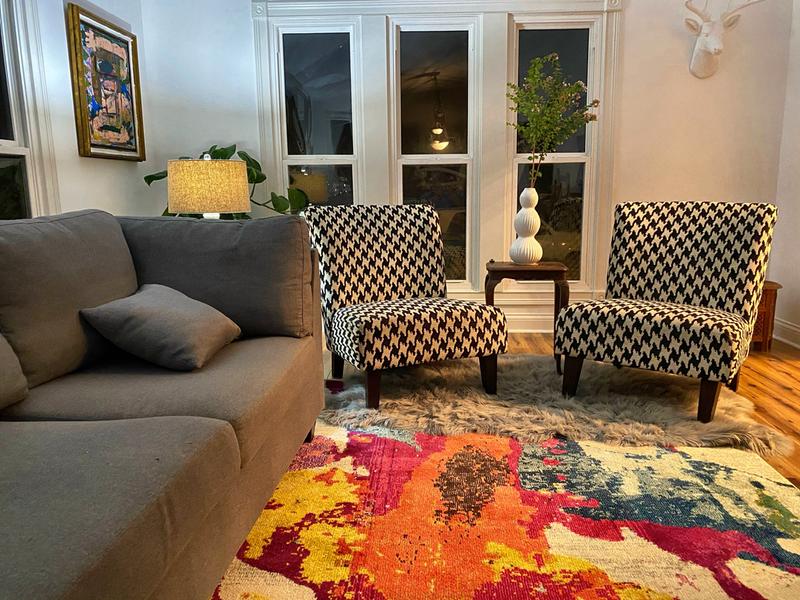 Eclectic living room