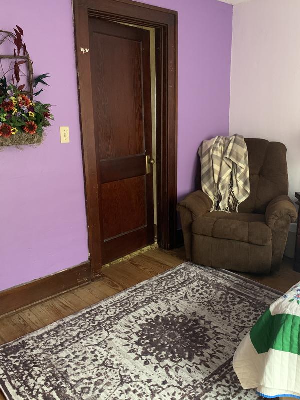 My absolutely perfect rug. Colors in the rug are not as dark as this photo makes them look.