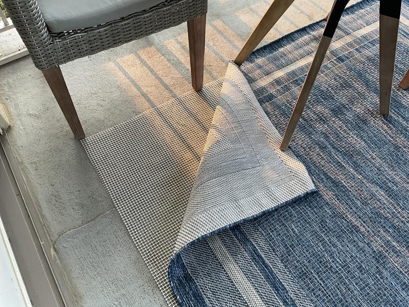Unique Loom Anti-Slip Rug Pad 6 X 9 (ft) Rectangular PVC Non-Slip Rug ...