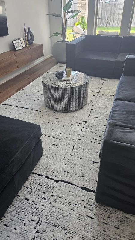nuLOOM Davos Tiled Wool 5ft. x 8ft. Ivory Area Rug in the Rugs ...