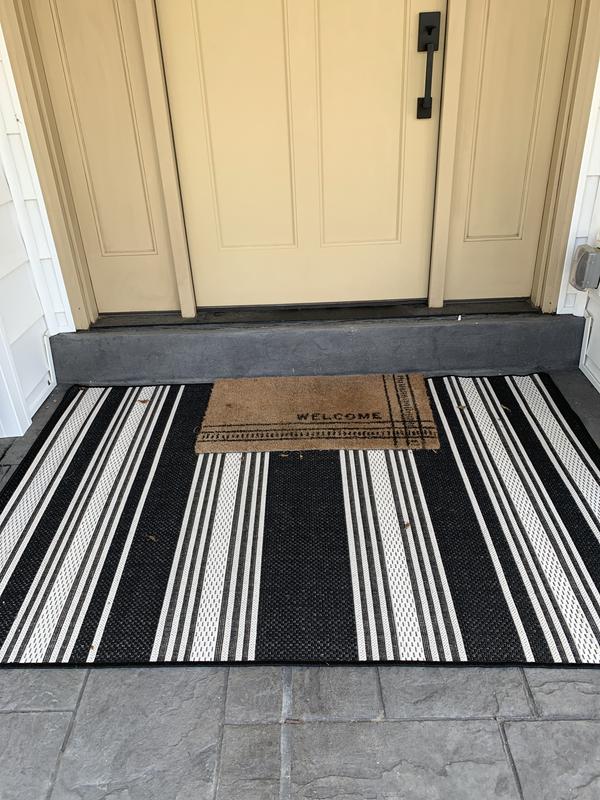 Lauren Liess x Rugs USA Montana 10 X 12 (ft) Charcoal Indoor/Outdoor ...