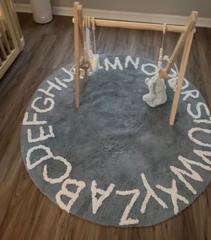 nuLoom Discovery Kids Washable Alphabet 4' x 4' Round Area Rug - Macy's
