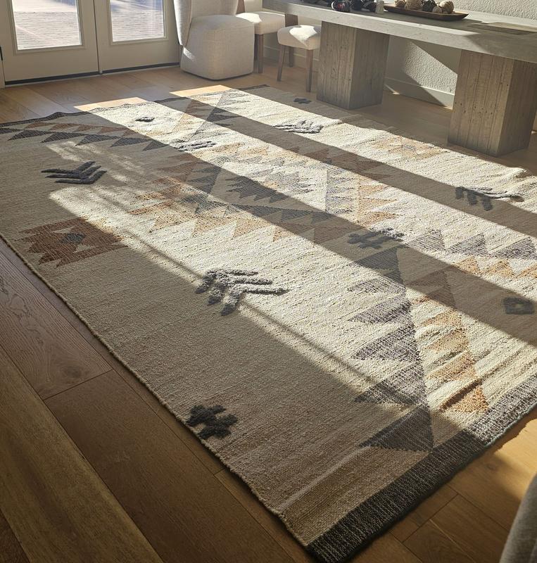 nuLOOM Rosanna Southwestern Symbols Jute 9ft. x 12ft. Natural Area Rug ...