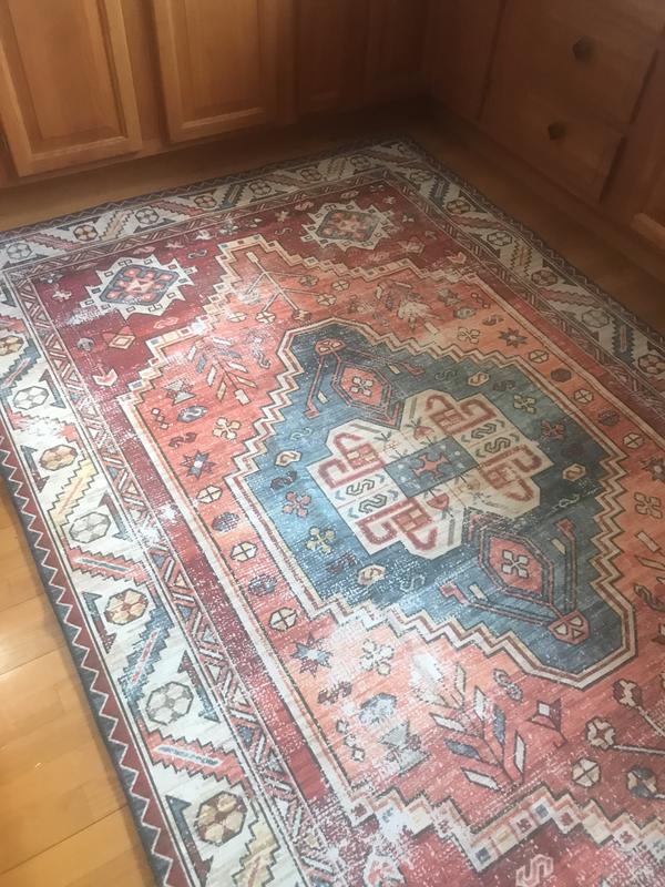 Excited about a washable kitchen rug!