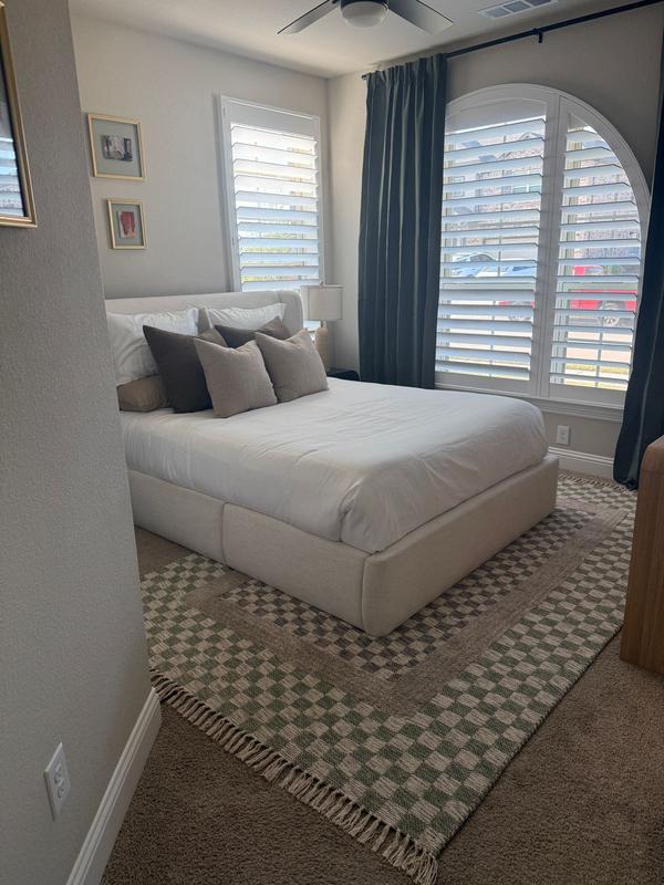 nuLOOM Carmeon Hamilton Memphis Modern Checkered Hand Woven Rug in the ...