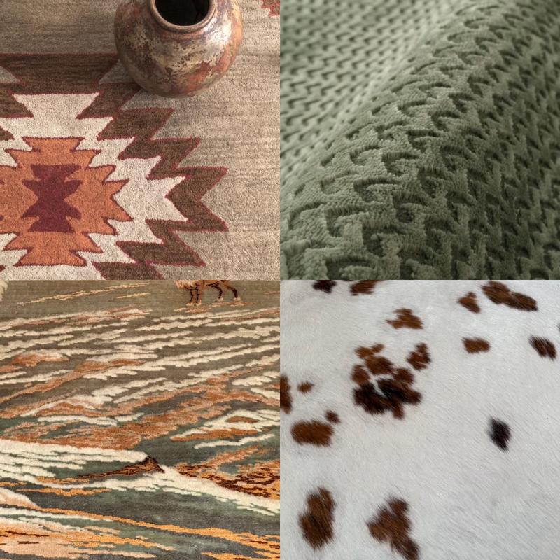 Pallet of rugs from my foyer space, living space and dining area.