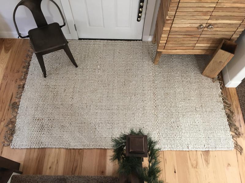 nuLOOM 8 X 10 (ft) Jute Off White Indoor Solid Area Rug in the Rugs  department at