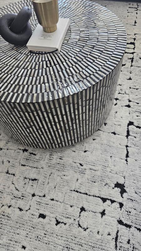 nuLOOM Davos Tiled Wool 8ft. x 10ft. Ivory Area Rug in the Rugs ...