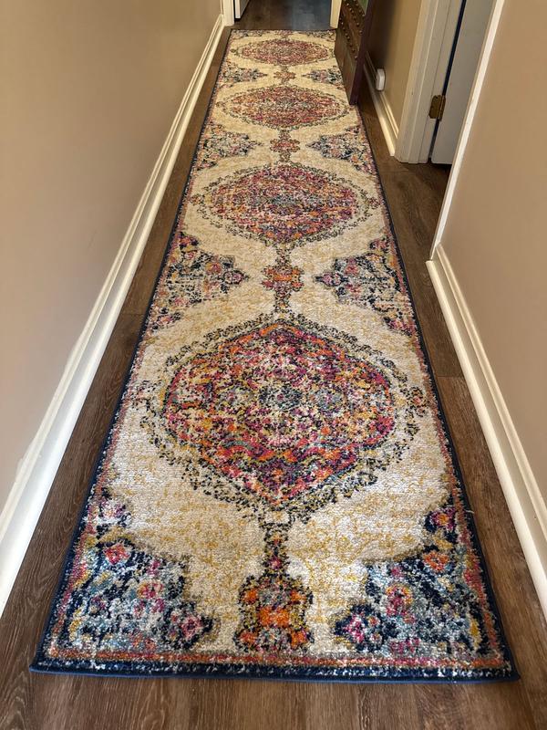 nuLOOM 6 x 9 (ft) Loomed Polypropylene Multi Oval Indoor Medallion ...