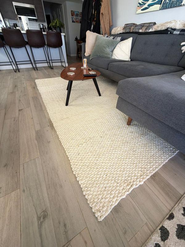 nuLOOM Hailey 8 X 8 (ft) Jute Natural Round Indoor Solid Area Rug ON01A ...