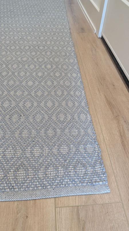 Home Conservatory Cotton Grey/Ivory Rectangular Indoor Geometric ...