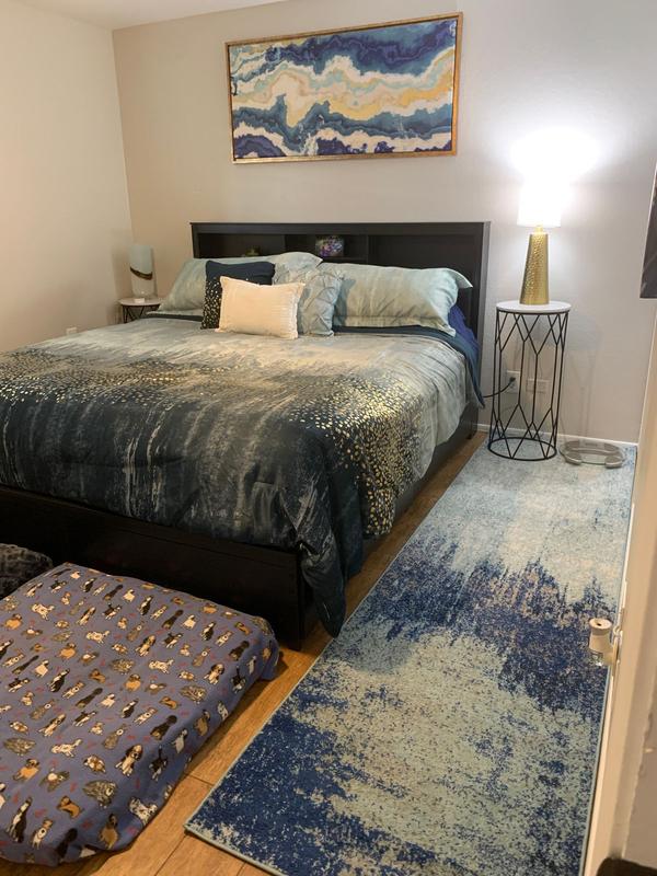 nuLOOM 4 X 6 (ft) Blue Indoor Abstract Vintage Area Rug RZBD51A-406 at ...