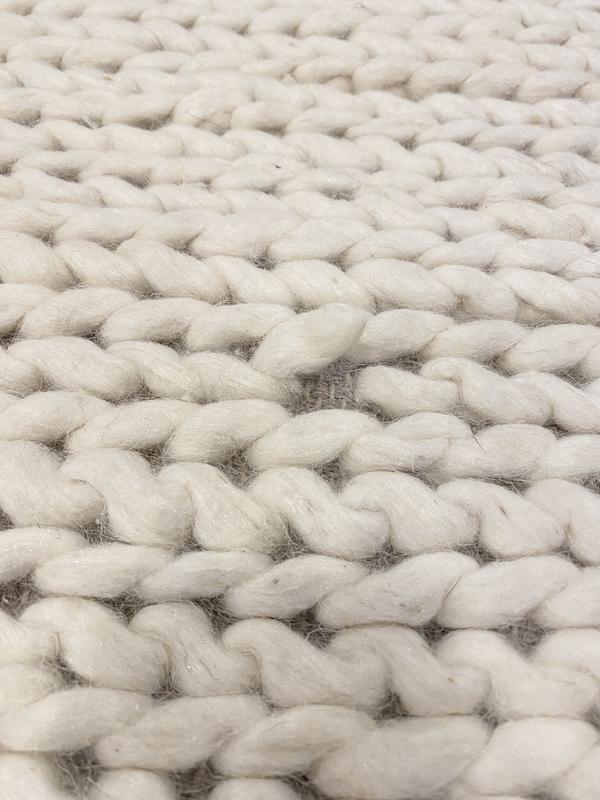 nuLOOM Caryatid Chunky Woolen Cable Off-White 12 ft. x 15 ft. Area