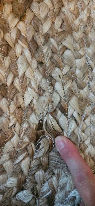 nuLOOM 5 x 8 (ft) Braided Jute Natural Rectangular Indoor Trellis Spot ...