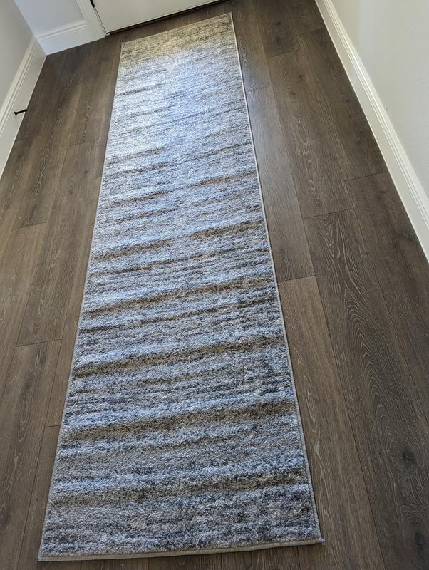 I purchased two different ones so on the reviews it didn't stipulate if this was the runner or the larger area rug do I posted both pictures.