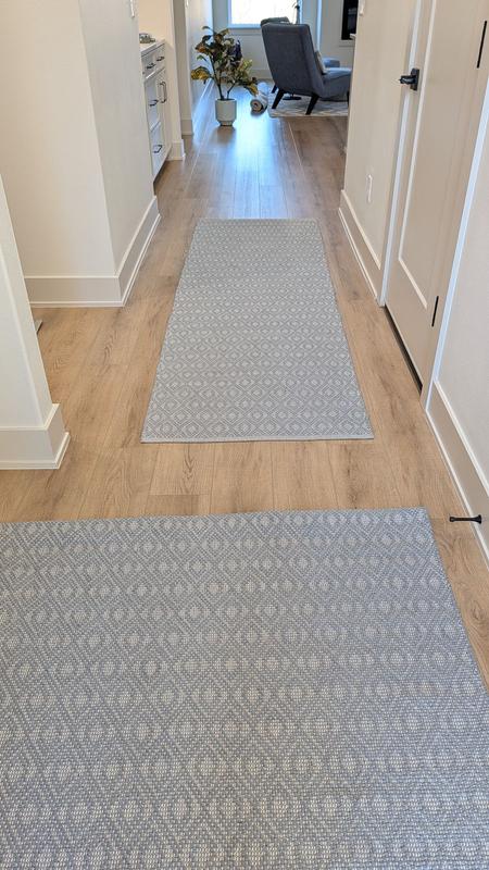 Home Conservatory Cotton Grey/Ivory Rectangular Indoor Geometric ...