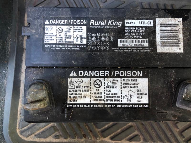 Rural king mower deals battery