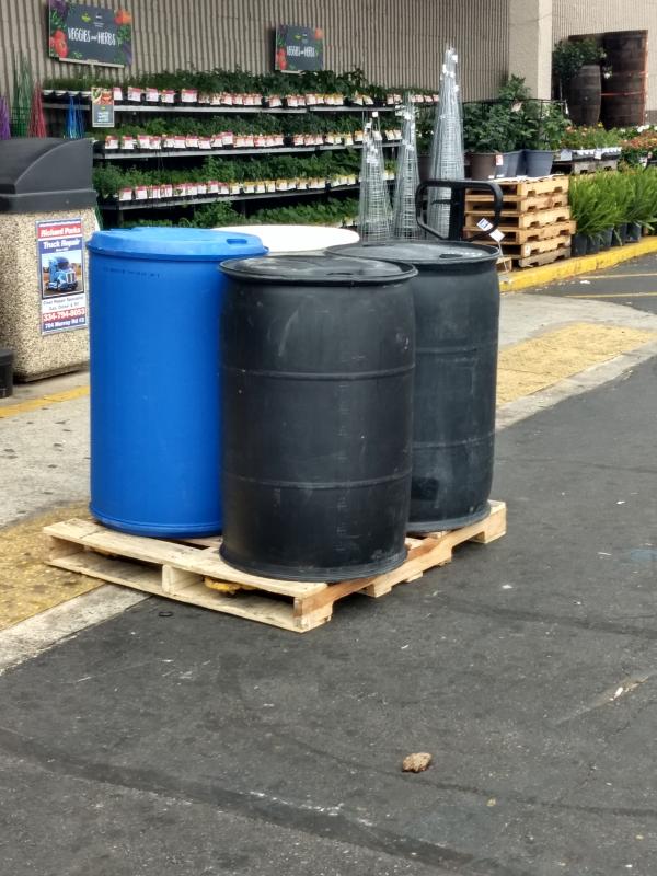 55 Gallon Plastic Barrel