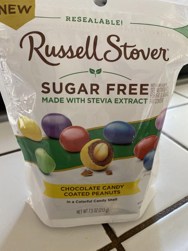 Russell Stover Chocolate Candy Coated Peanuts, Sugar Free - 7.5 oz