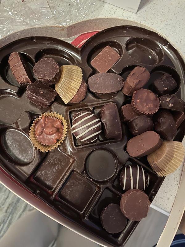 Whitman's - Corazón surtido de chocolates para el día de San Valentín –  10.3 dulces de corazón de chocolate – Regalo del día de San Valentín  surtidos