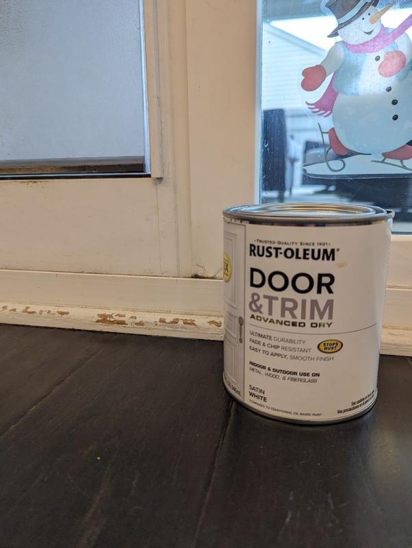 Rust-Oleum 376514 Advanced Dry Door & Trim Paint, Quart, Satin Vermont Green