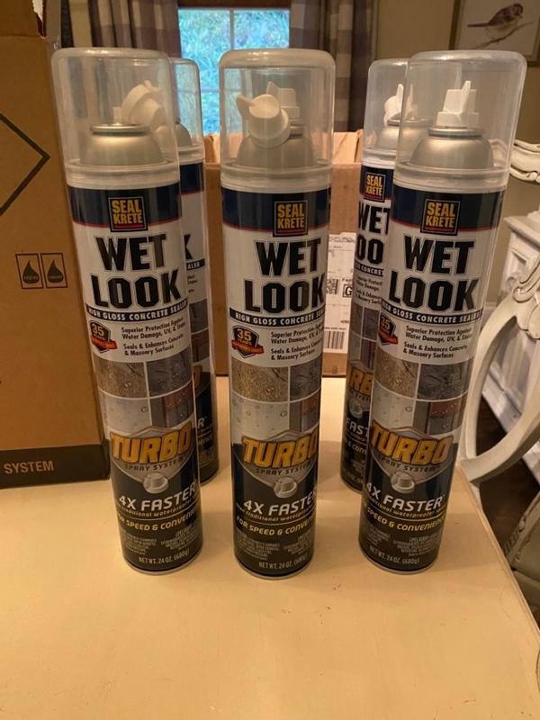 24oz High Gloss Clear Rust Oleum Wet Look Concrete Sealer