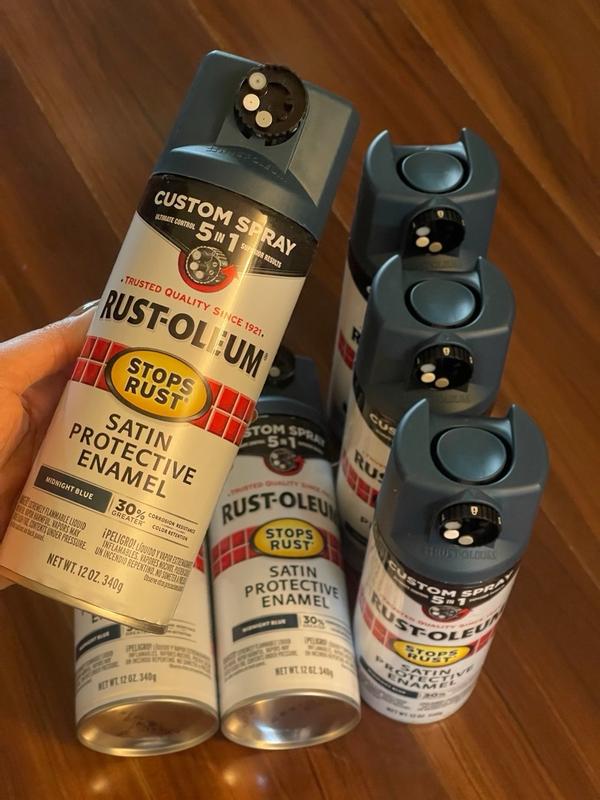 Rust-Oleum Stops Rust 12 oz. Custom Spray 5-in-1 Satin Sapphire