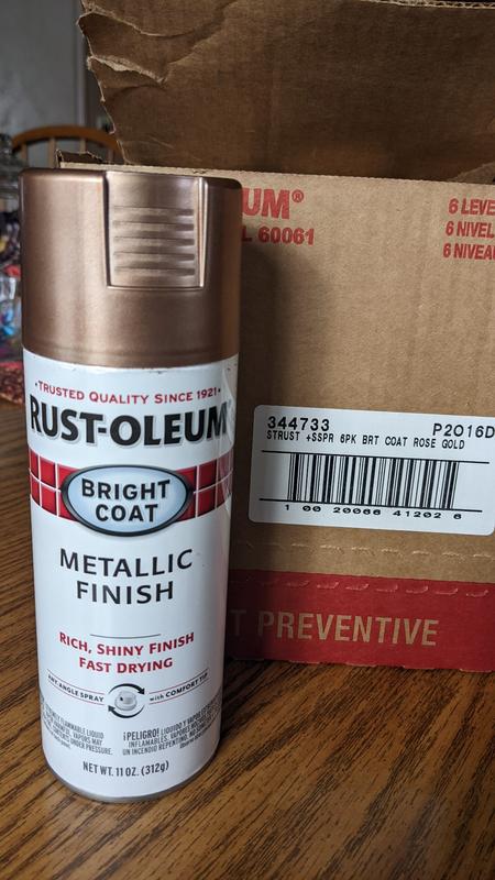 Rust-Oleum Stops Rust Bright Coat Metallic Spray Paint, 11 oz, Gold