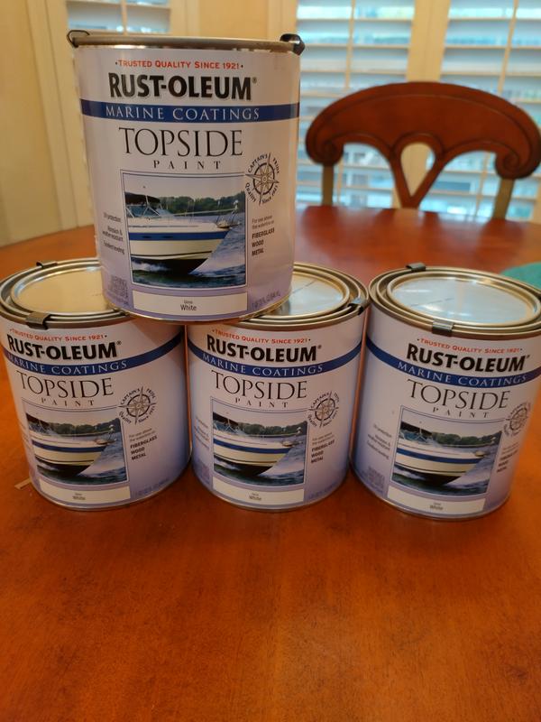 Rust-Oleum 2-Pack Quart Marine Coatings Gloss White Topside
