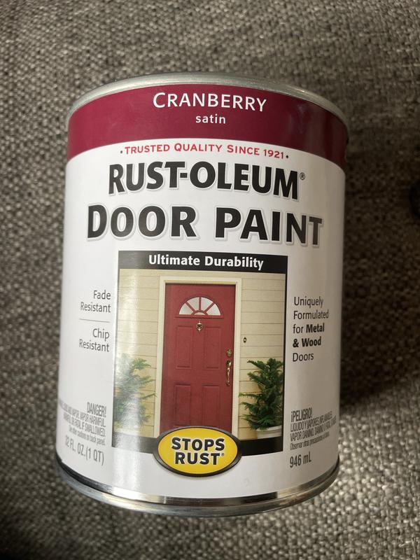 Rust-Oleum Stops rust Satin Black Enamel Oil-based Interior/Exterior Paint  (1-quart) in the Exterior Paint department at